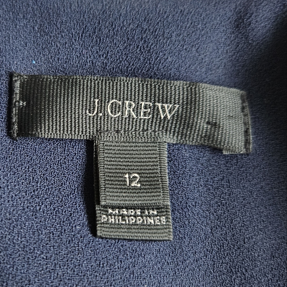 Navy J‎ Crew Double Breasted Blazer Size 12 - Picture 4 of 11